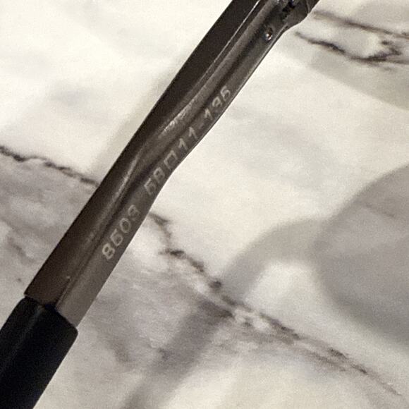 Rock Night 8503 Sunglasses Frame Mens Polished Silver Full Rim Aviator 58-11-135 - Picture 6 of 6